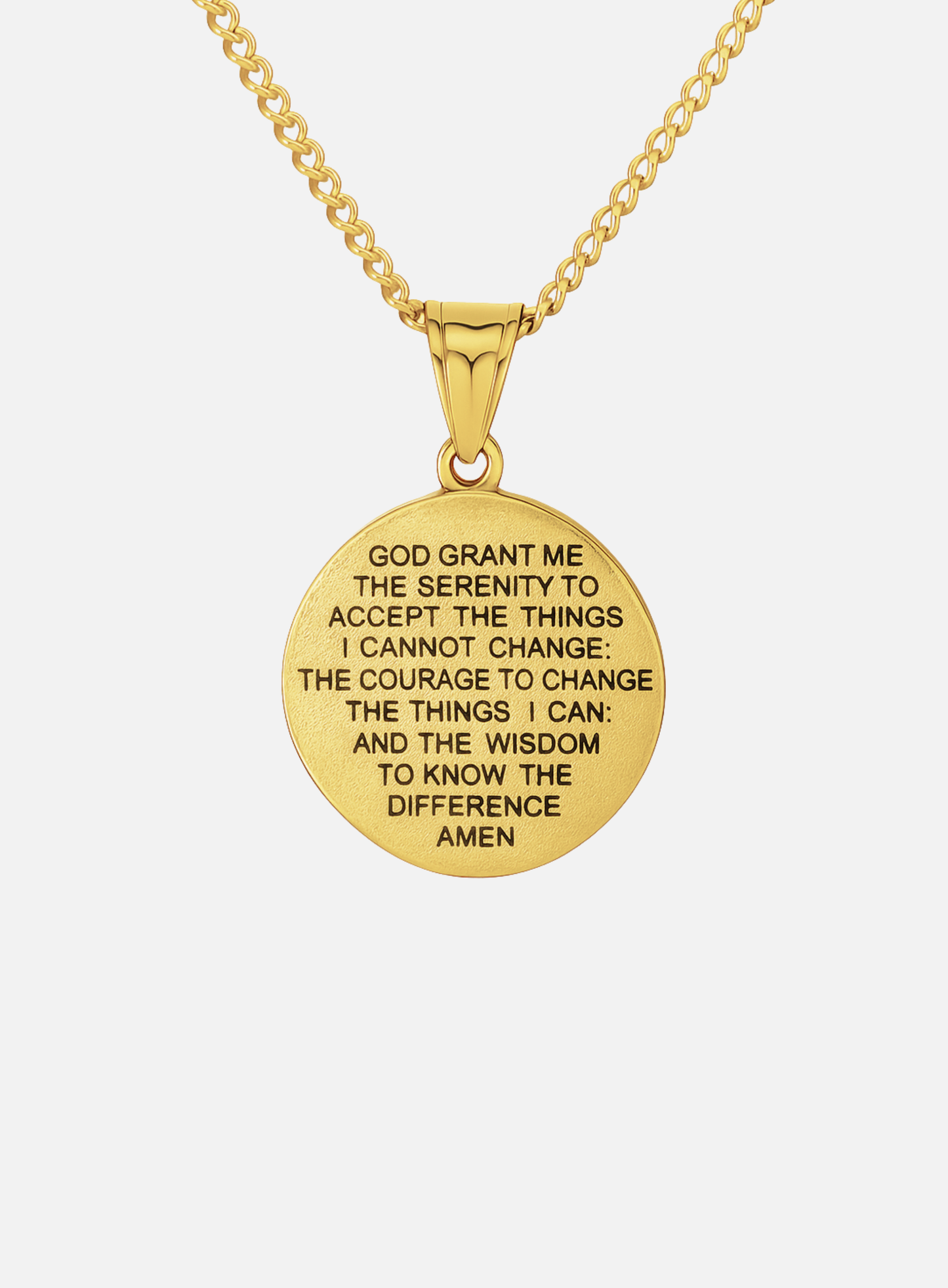 VIRGIN MARY QUARTER NECKLACE