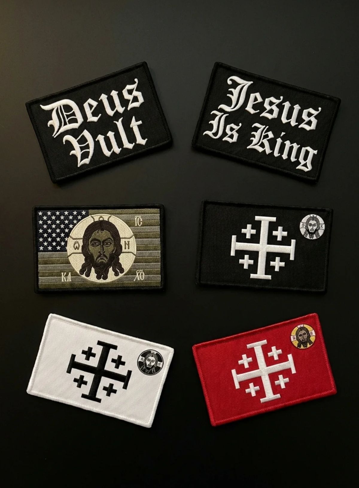 JERUSALEM CROSS CHRIST PATCH