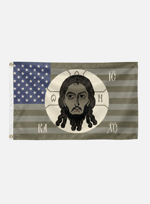HOLY FACE OF CHRIST AMERICAN FLAG