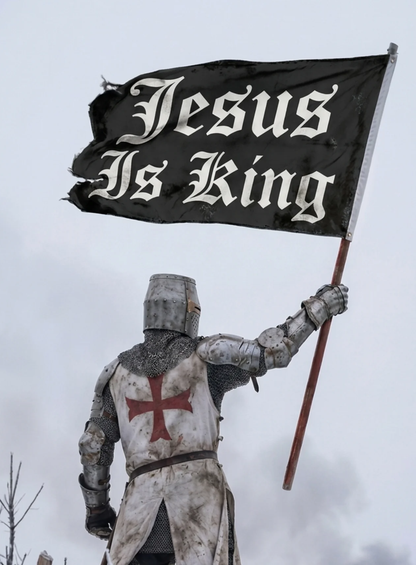 JESUS IS KING FLAG