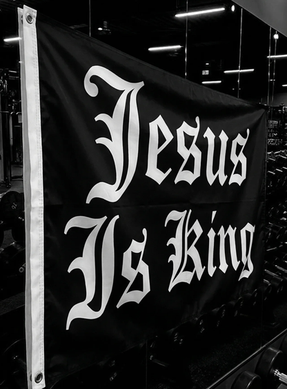 JESUS IS KING FLAG
