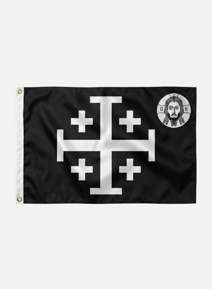 JERUSALEM CROSS CHRIST FLAG