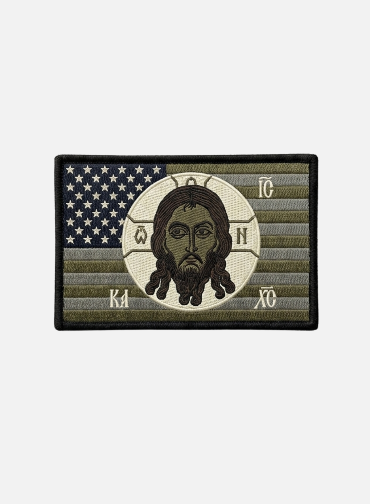 AMERICAN FLAG CHRIST FLAG PATCH