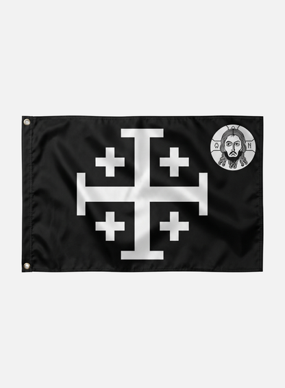 JERUSALEM CROSS CHRIST FLAG