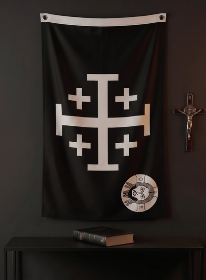JERUSALEM CROSS CHRIST FLAG