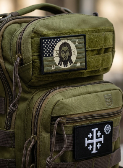 AMERICAN FLAG CHRIST FLAG PATCH