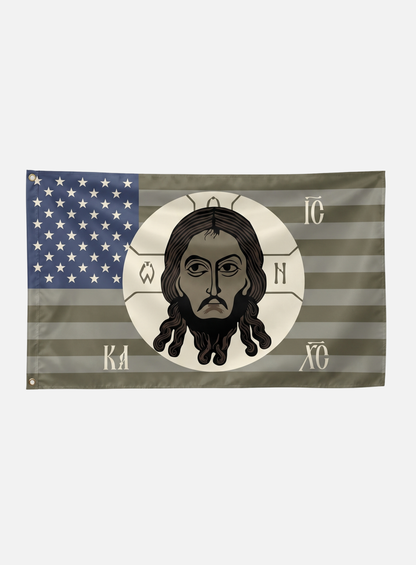 HOLY FACE OF CHRIST AMERICAN FLAG