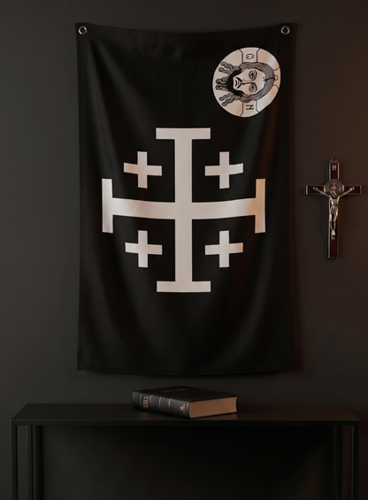 JERUSALEM CROSS CHRIST FLAG