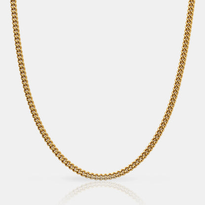 GOLD CUBAN 3mm