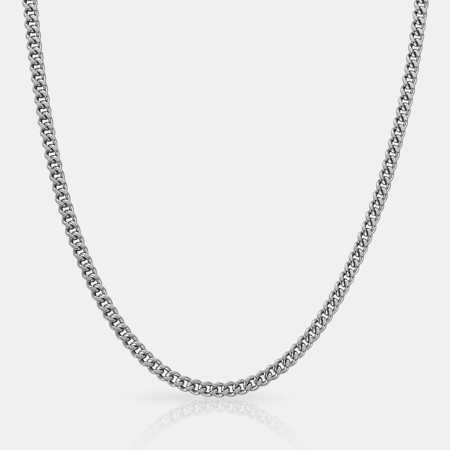 SILVER CUBAN 3mm